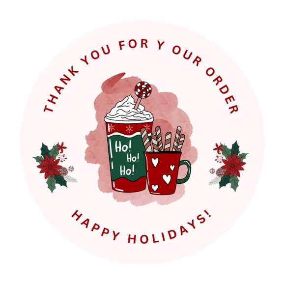 NEW Thank You Stickers Holiday - Picture 2 of 2